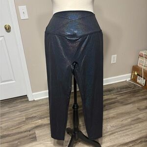 POPFLEX Holographic Black Leggings